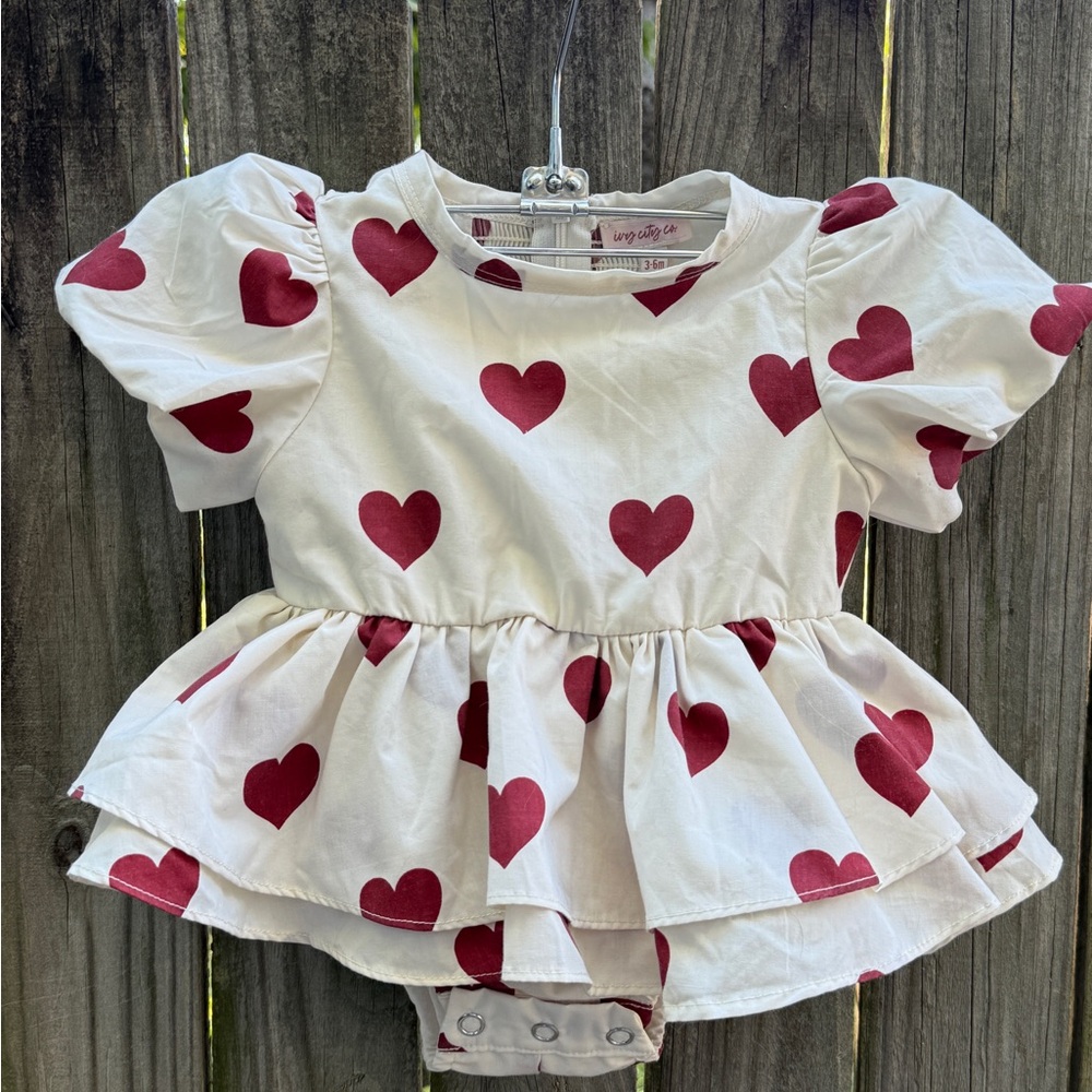 Ivy City Co Heart Ruffle Baby Bubble - Picture 11 of 13